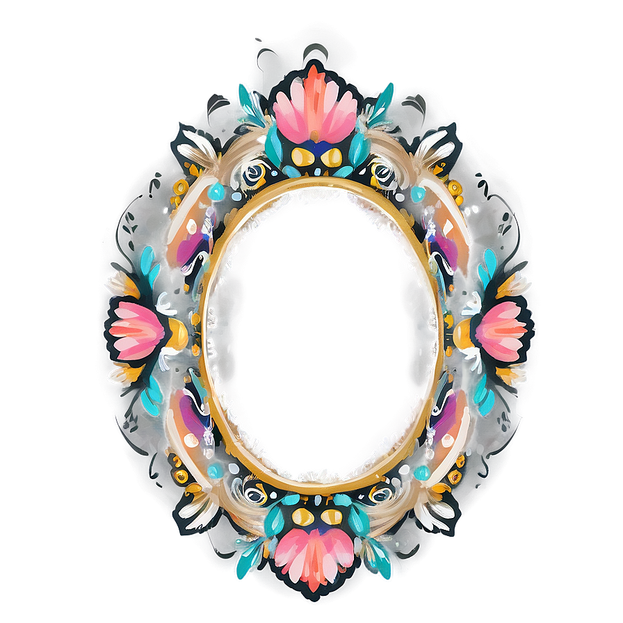 Boho Cute Frame Png 06262024