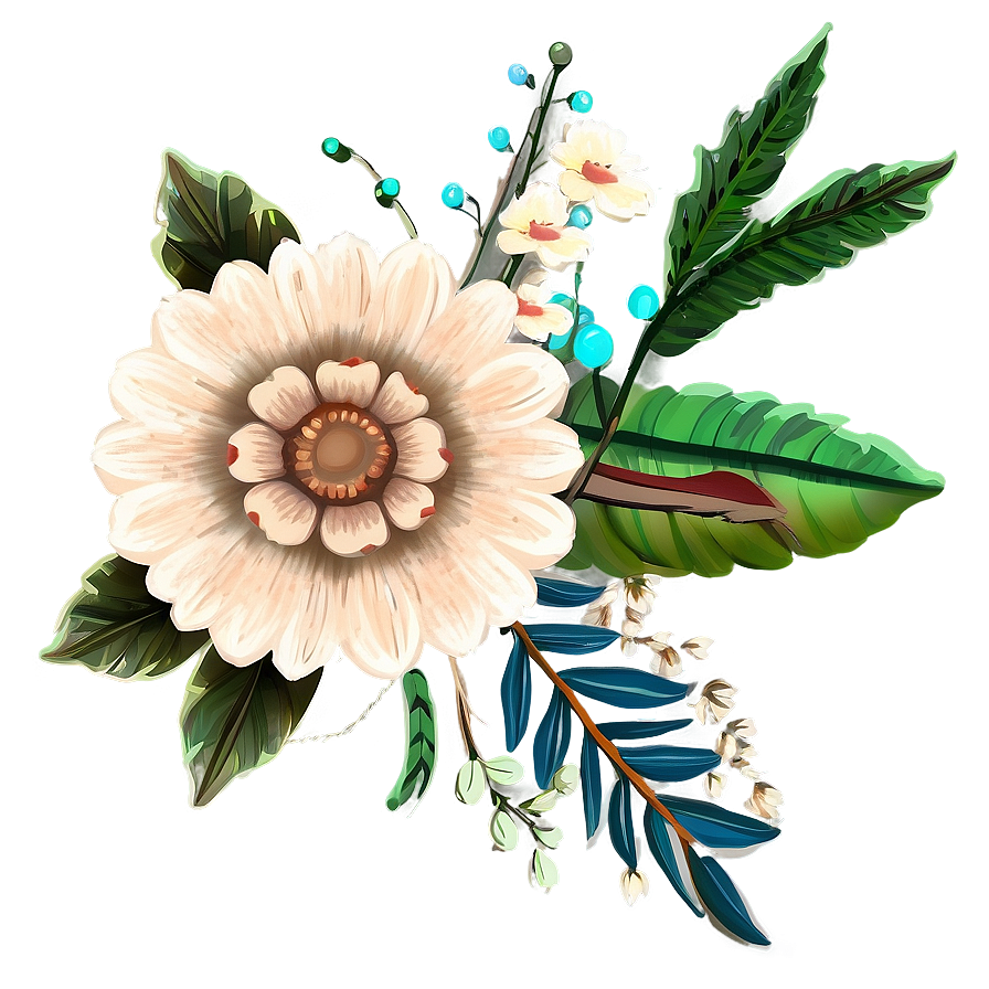 Boho Flowers Clip Png Wer