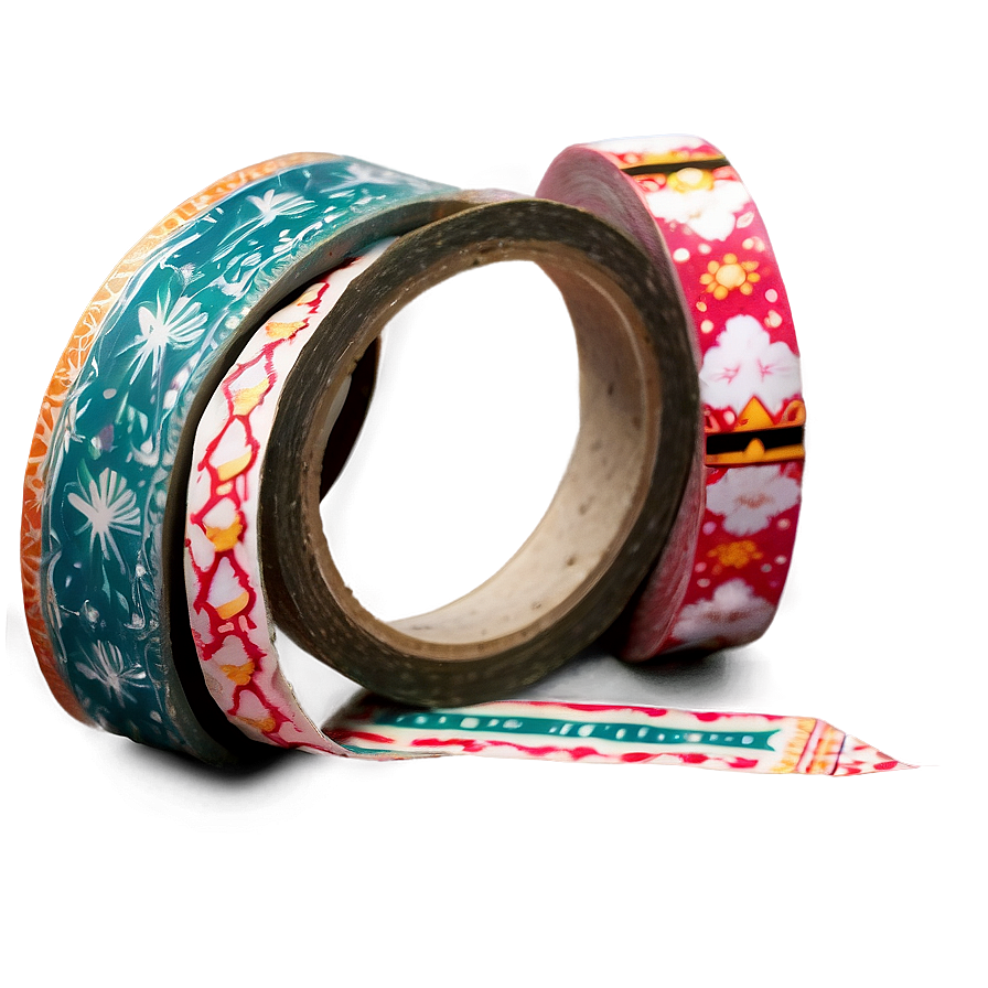 Boho Washi Tape Aesthetic Png 06272024