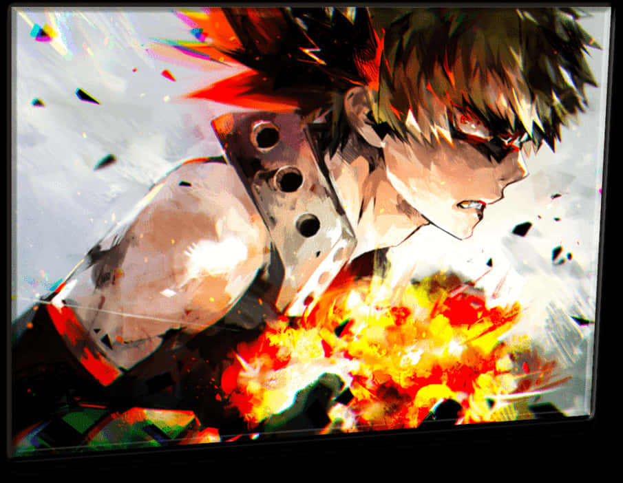 Boku No Hero Academia Bakugou Painting , Png Download - Bakugou Fanart, Transparent Png PNG with transparent background