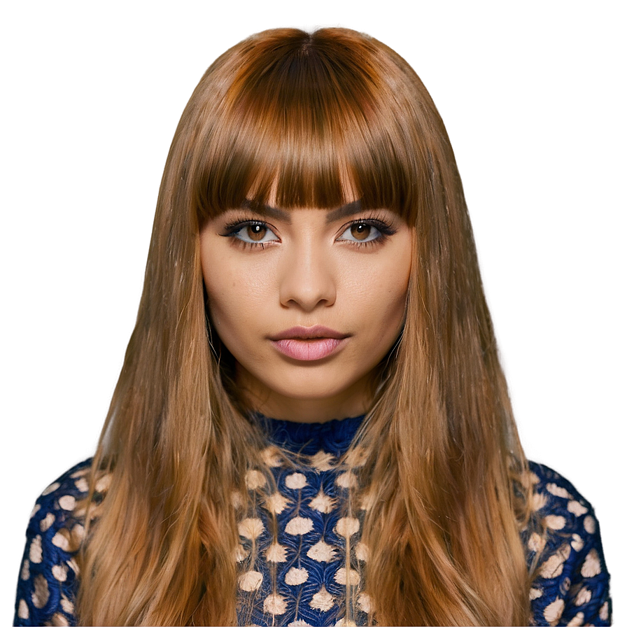 Bold Bangs Statement Png Jaw