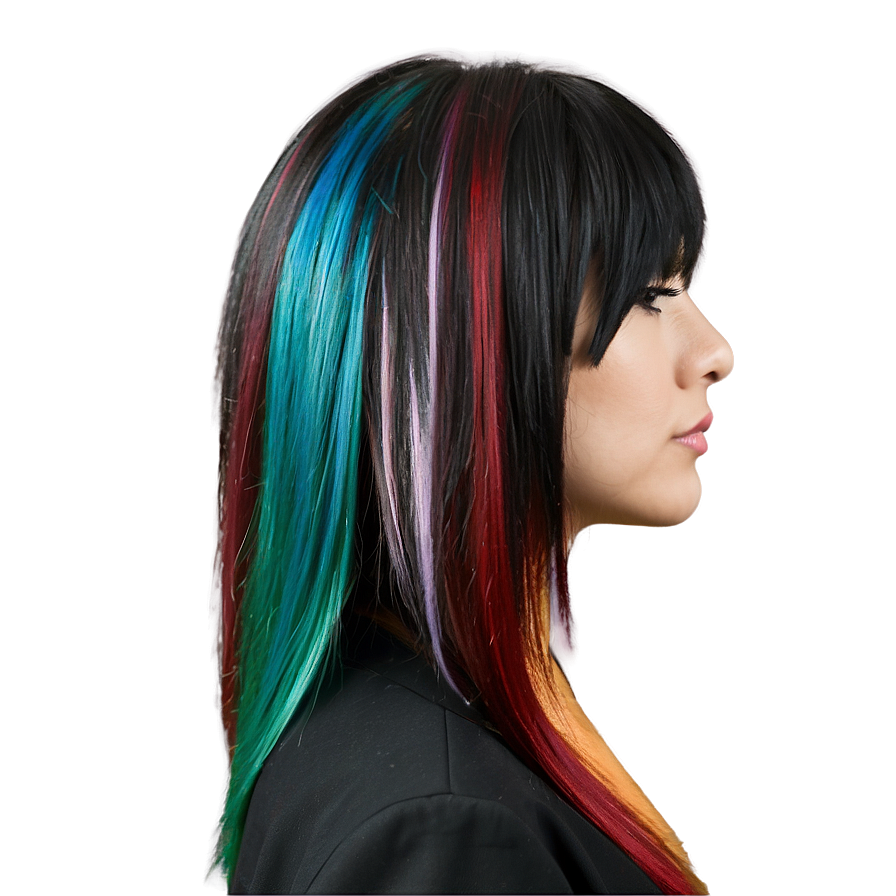 Bold Emo Hair Color Png 44