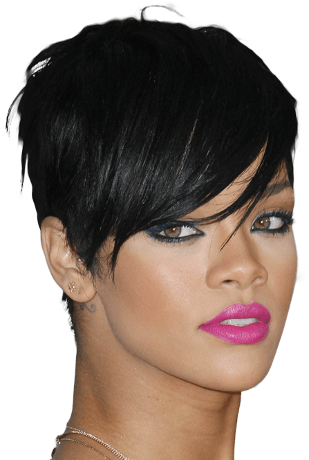 Bold_ Makeup_ Look_with_ Pink_ Lips PNG with transparent background