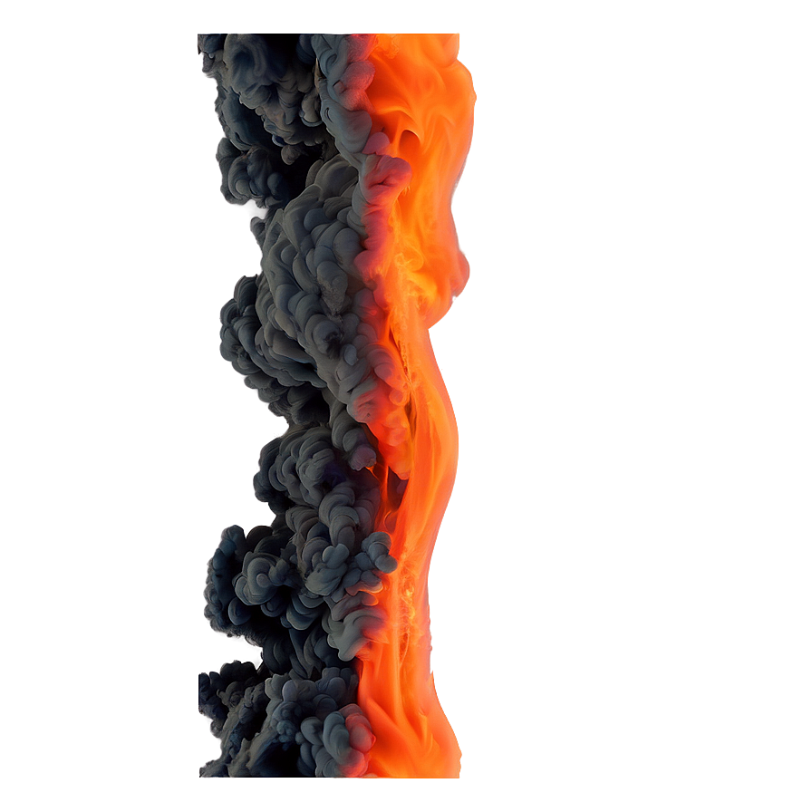 Bold Orange Smoke Png 06262024