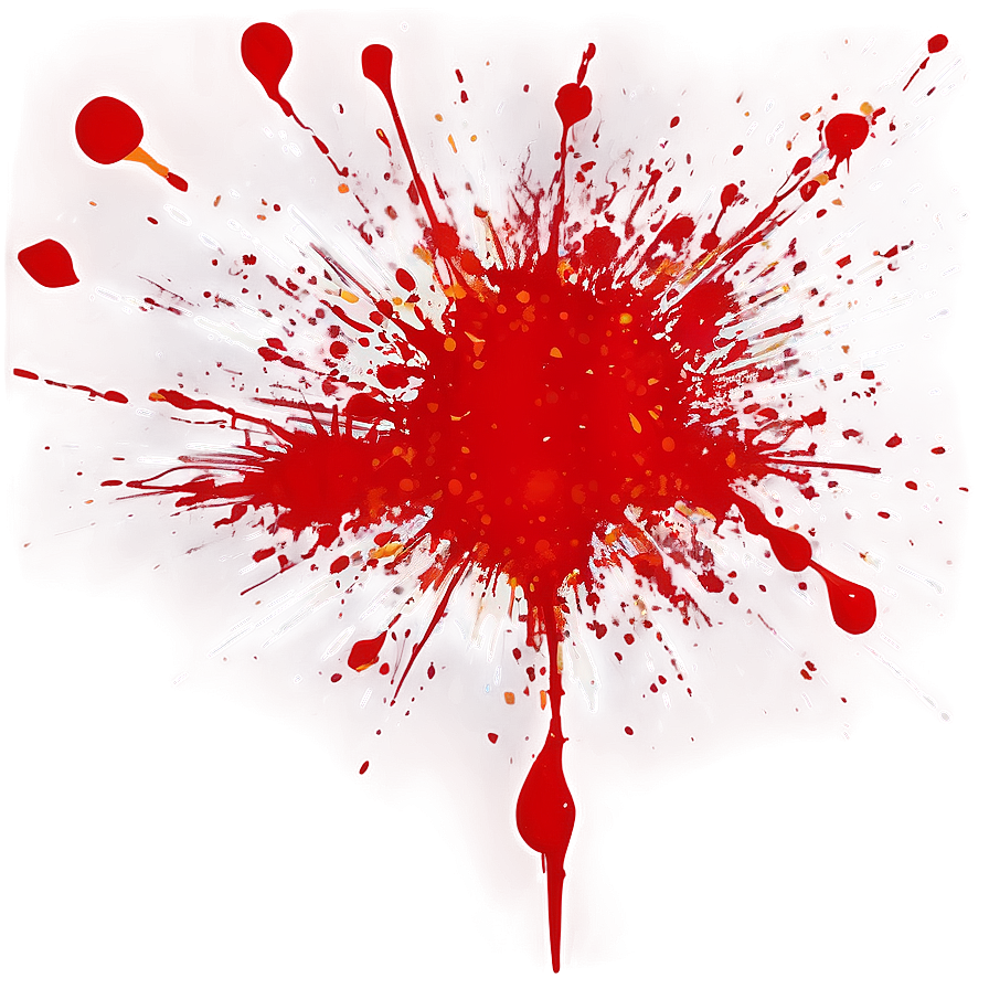 Bold Red Splatter Effect Png 13