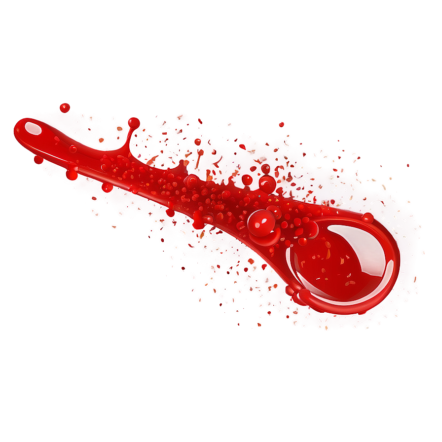 Bold Red Splatter Splash Png 06262024