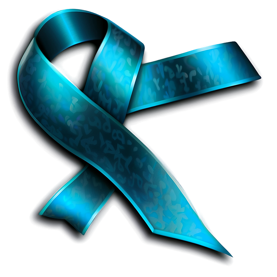 Bold Teal Ribbon Icon Png 40