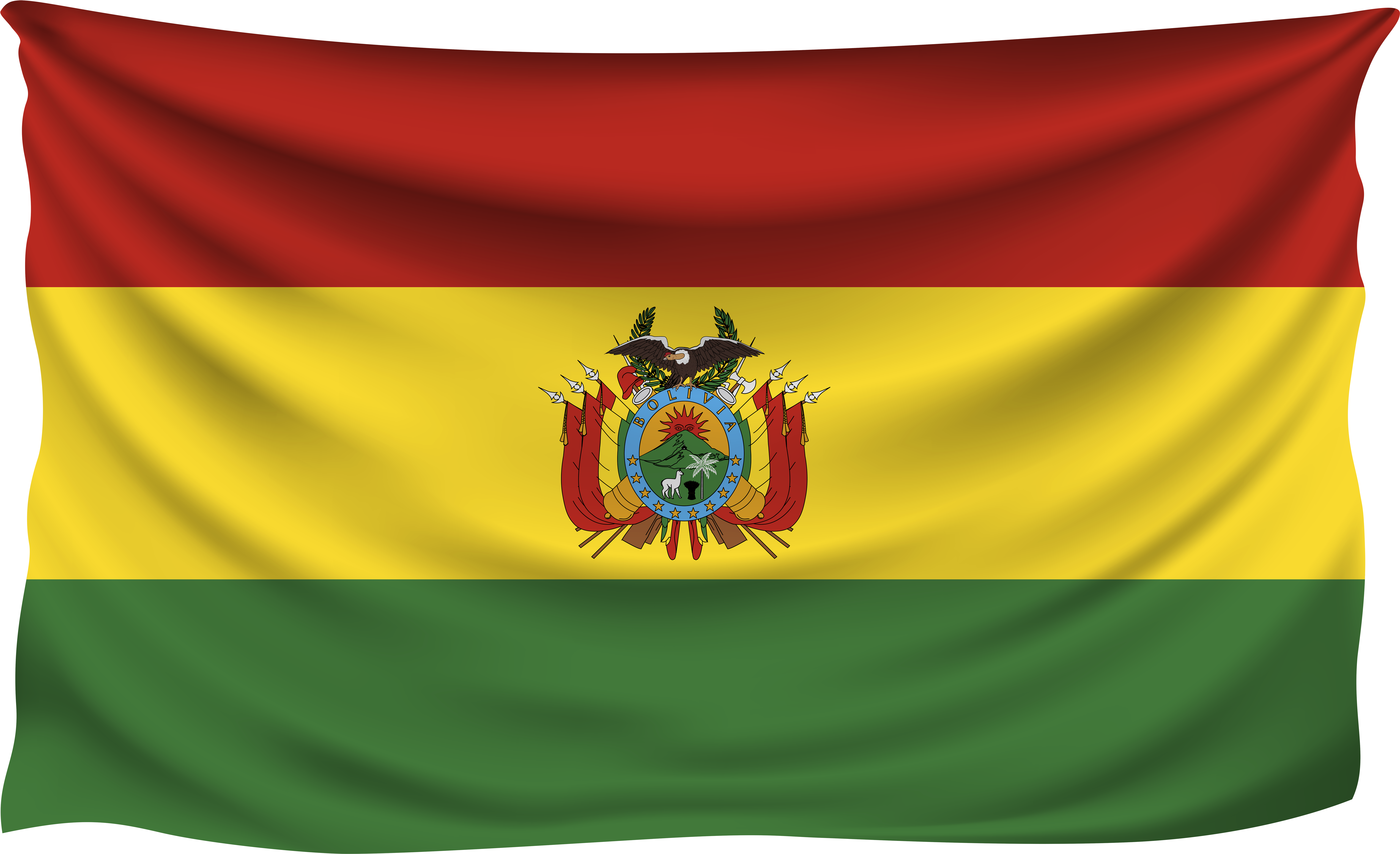 Bolivian National Flag Waving