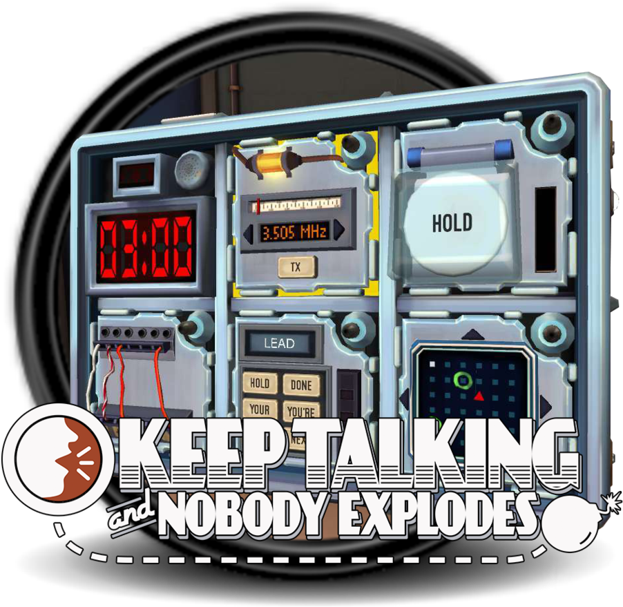 Bomb Defusal Game Interface PNG with transparent background