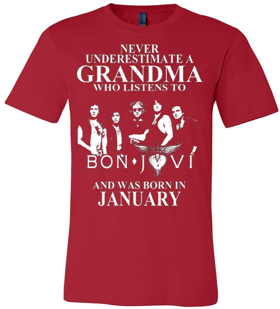 Bon Jovi January Grandma T Shirt