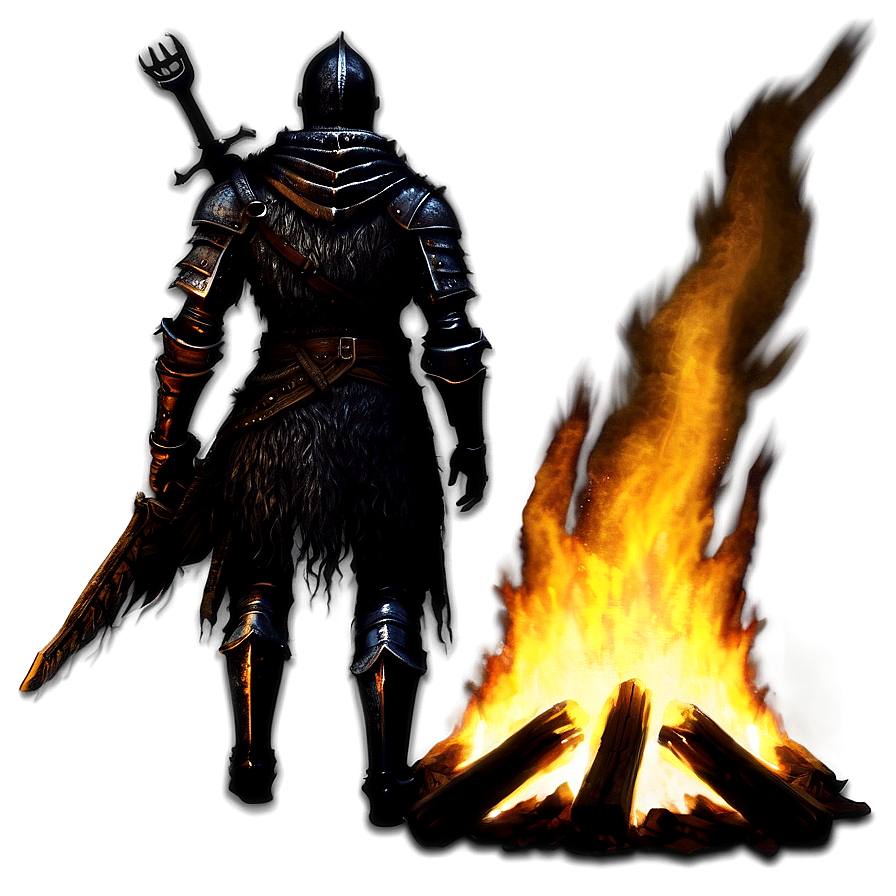 Bonfire Silhouette Dark Souls Png 51