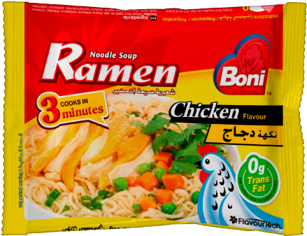 Boni Chicken Flavour Ramen Noodle Soup Package