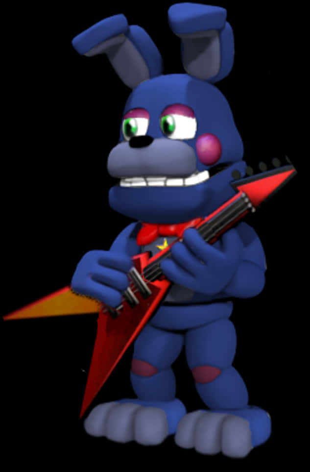 Bonnie_with_ Guitar_ F N A F_ Render