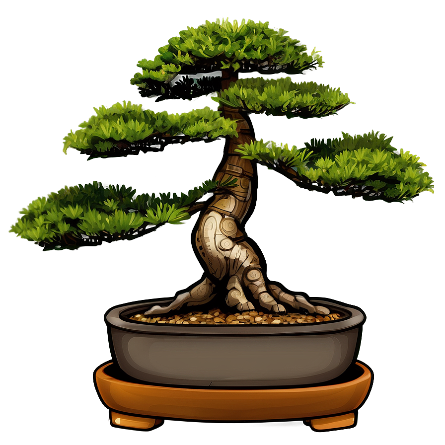 Bonsai Tree Illustration Png 06202024