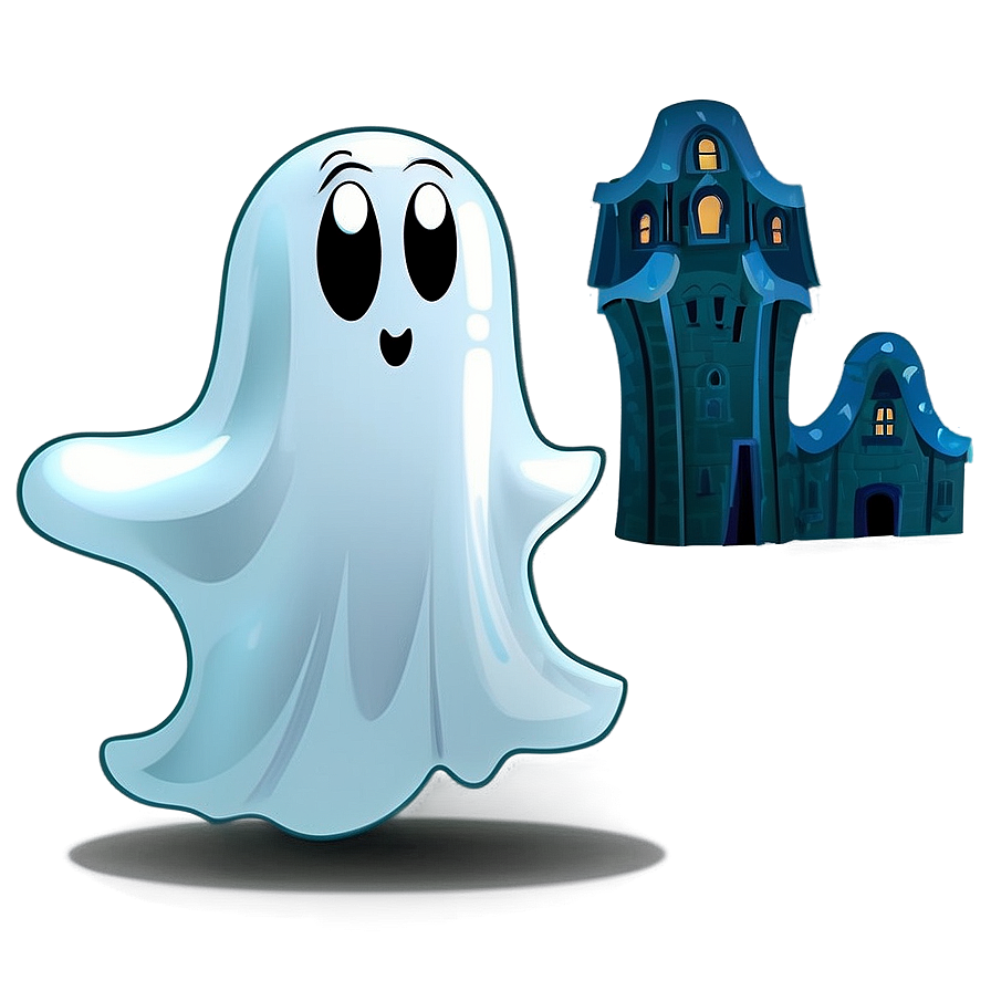 Boo Ghost Cartoon Style Png 06112024