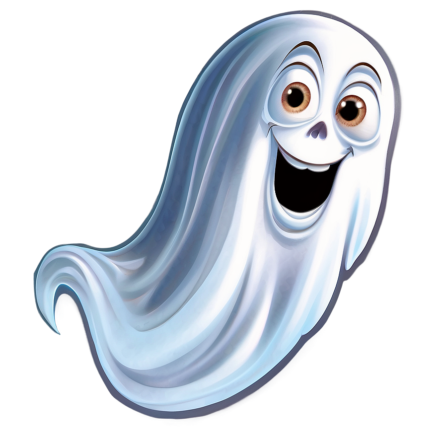 Boo Ghost Cartoon Style Png 25