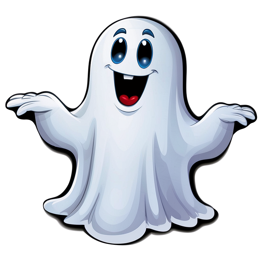 Boo Ghost Cute Cartoon Png Mgc