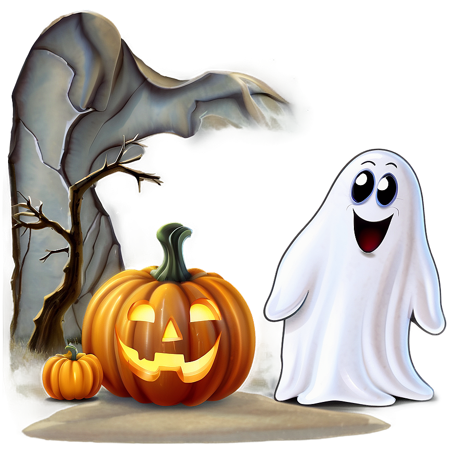 Boo Ghost Moonlight Png 84