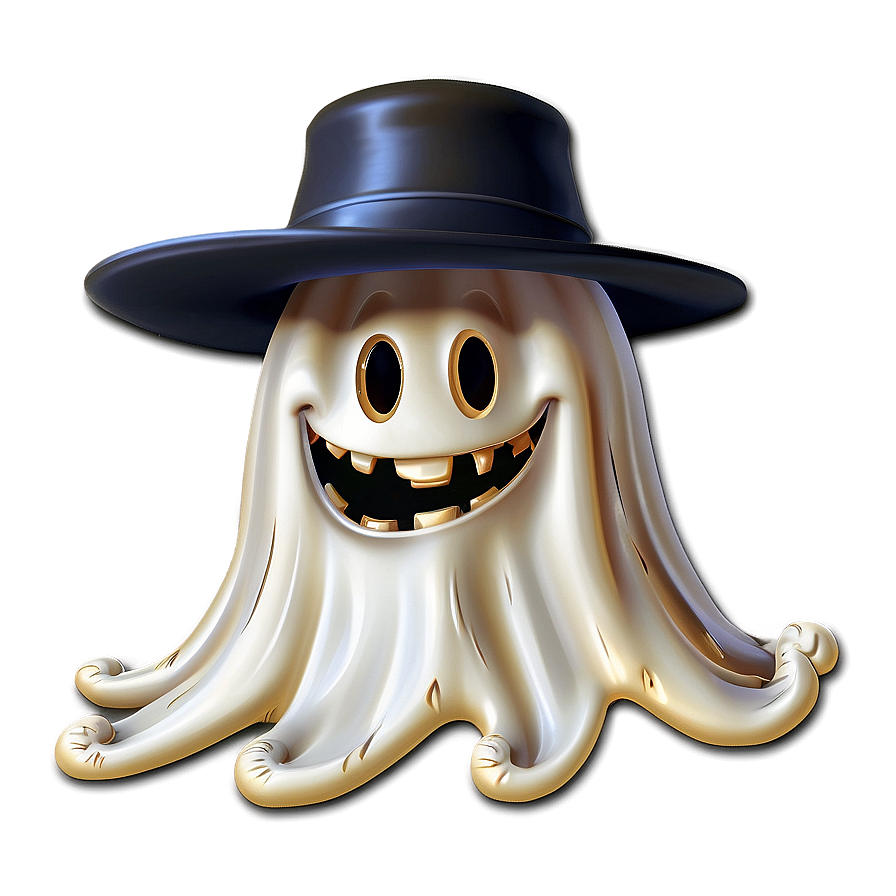 Boo Ghost With Hat Png 06112024