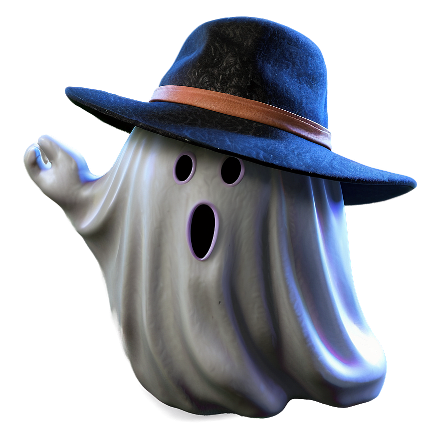 Boo Ghost With Hat Png 06112024