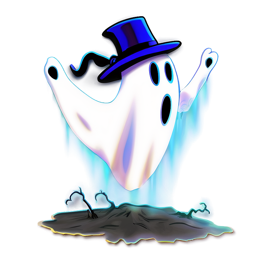 Boo Ghost With Hat Png Sgt51