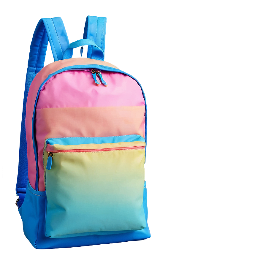 Book Bag In Pastel Colors Soft Png Shq