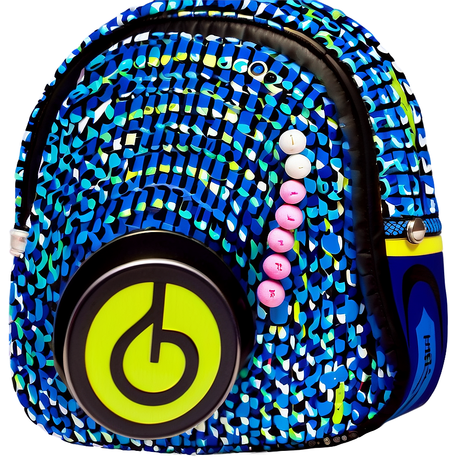 Book Bag With Headphone Port Music Png 4