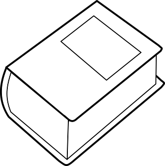 Book Icon Outline PNG with transparent background