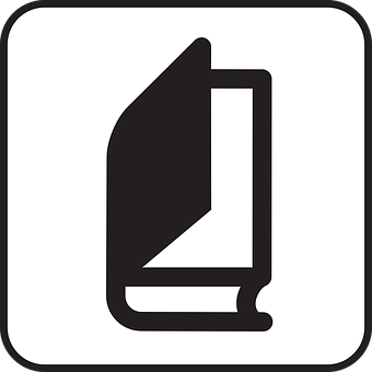 Book Icon Simple Design PNG with transparent background