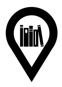 Book Lover Heart Pin Icon