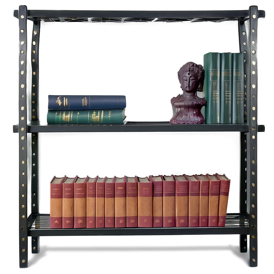 Books On Office Shelf Png Opo99