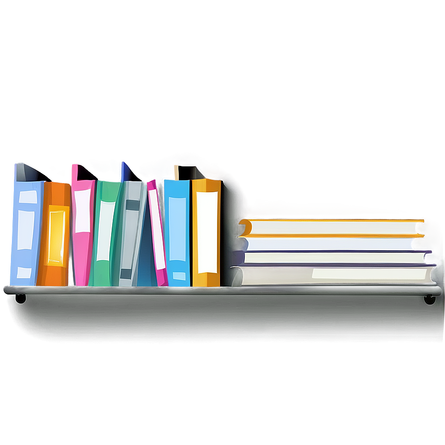 Books On Shelf Png Pet26