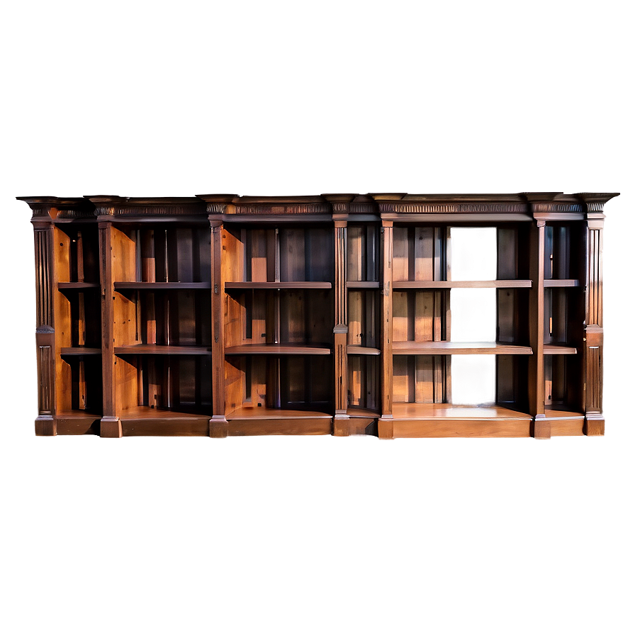 Bookshelf With Cabinets Png 27