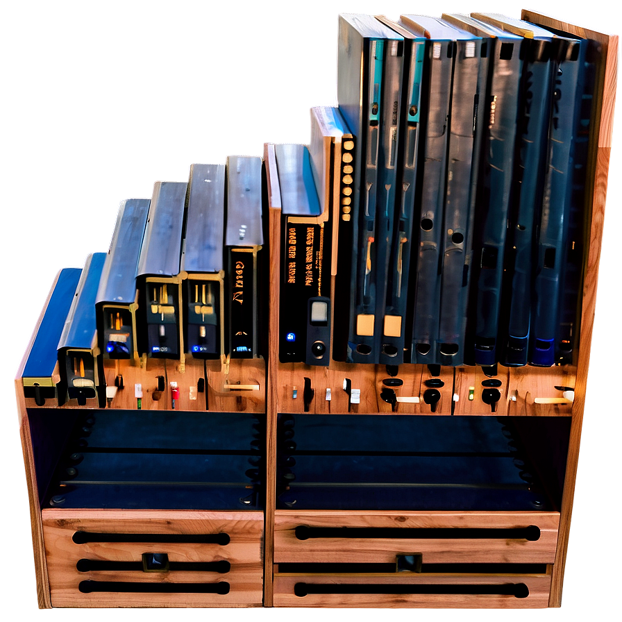 Bookshelf With Drawers Png Glt94