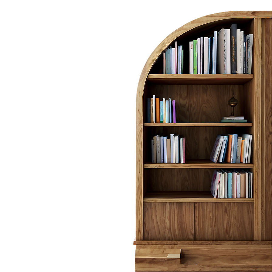 Bookshelf With Reading Nook Png 72