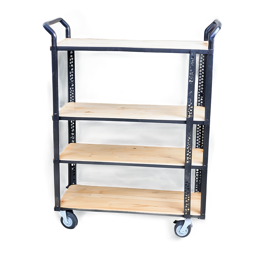 Bookshelf With Wheels Png 05242024