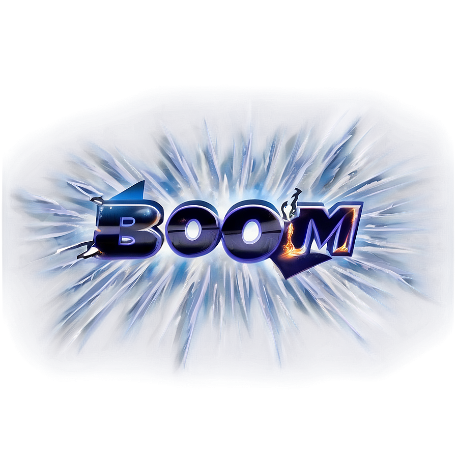 Boom With Lightning Png Eft1