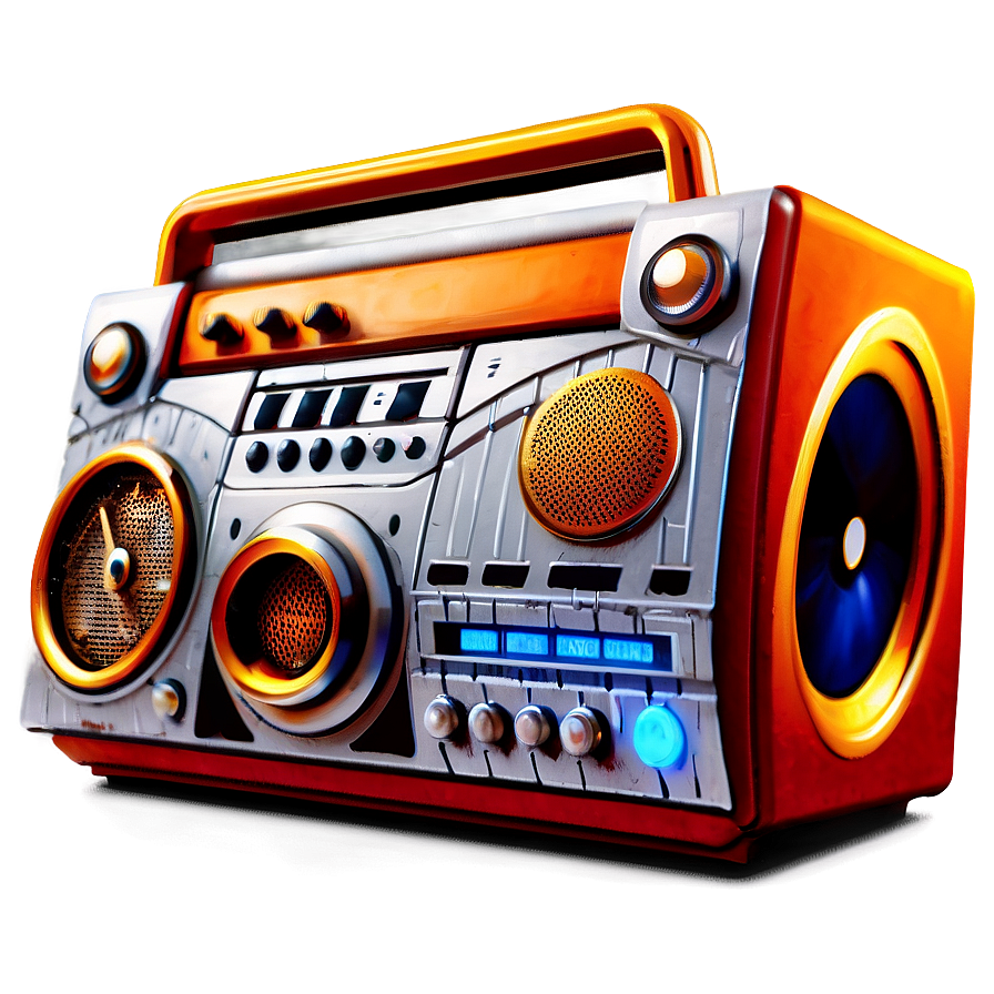 Boombox With Alarm Clock Png 79