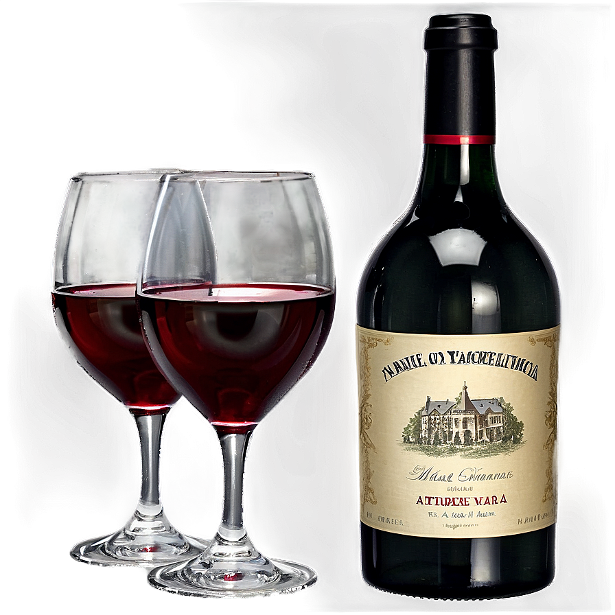 Bordeaux Red Wine Glass Png 06262024