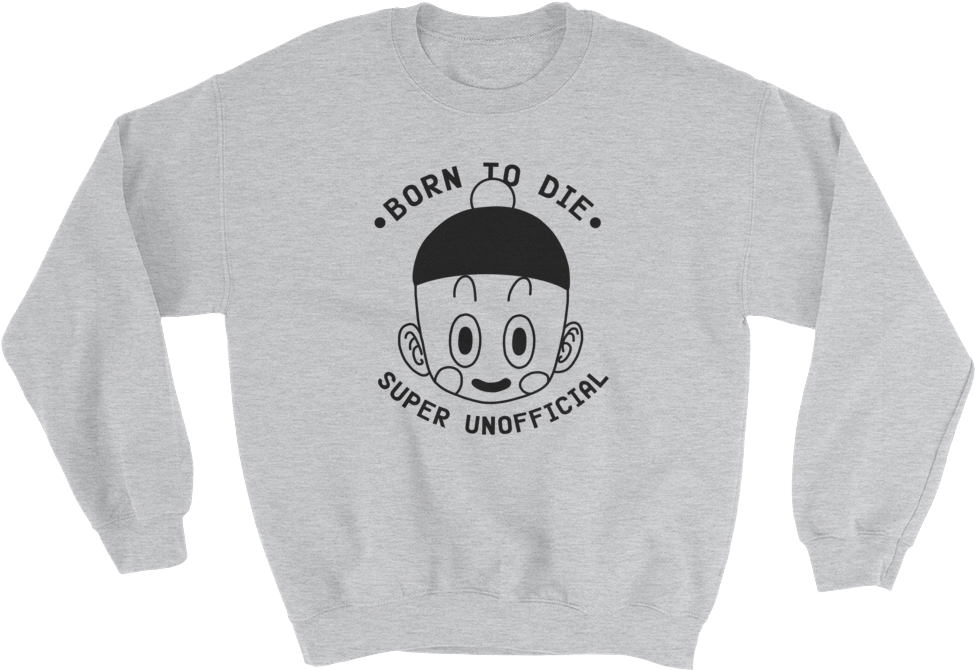 Bornto Die Sweatshirtwith Cartoon Graphic