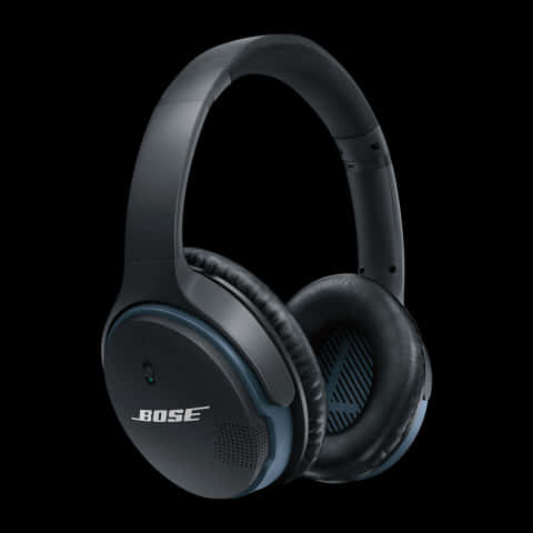 Bose Noise Canceling Headphones Black PNG with transparent background