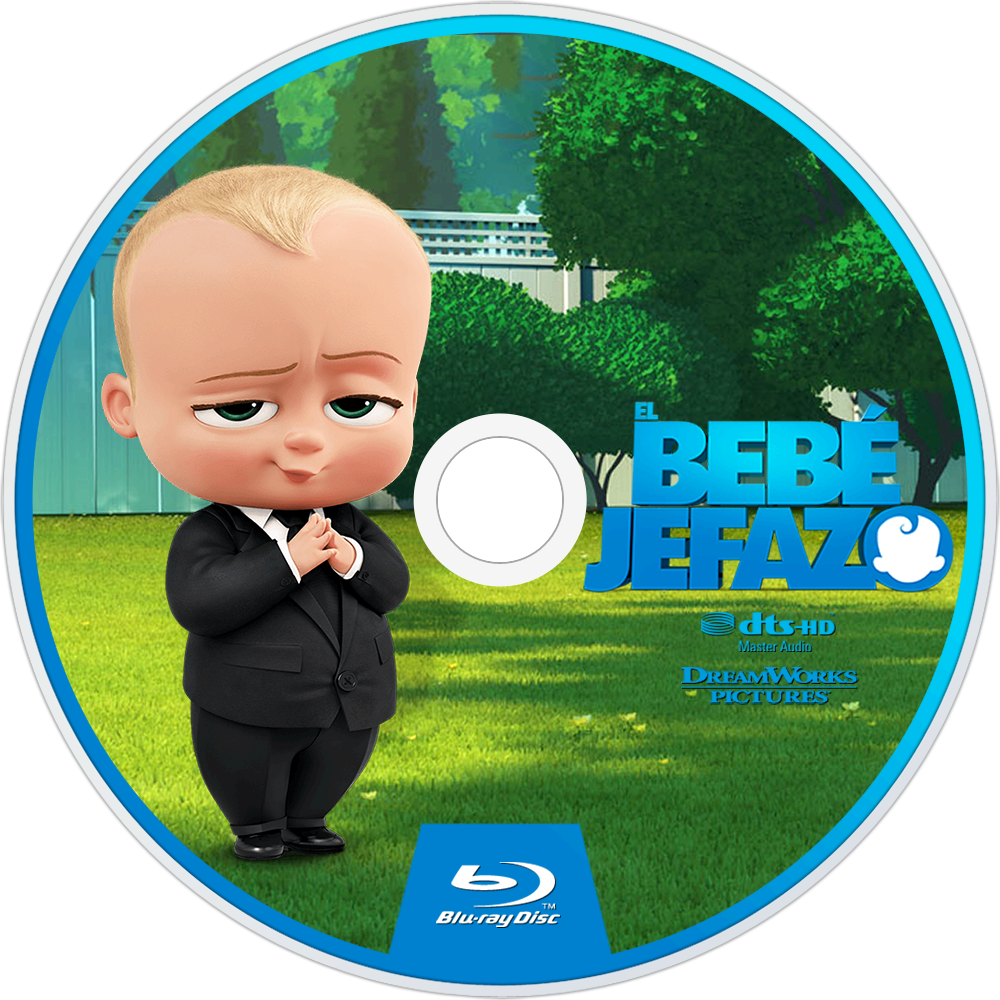 Boss Baby Blu Ray Cover Art PNG with transparent background