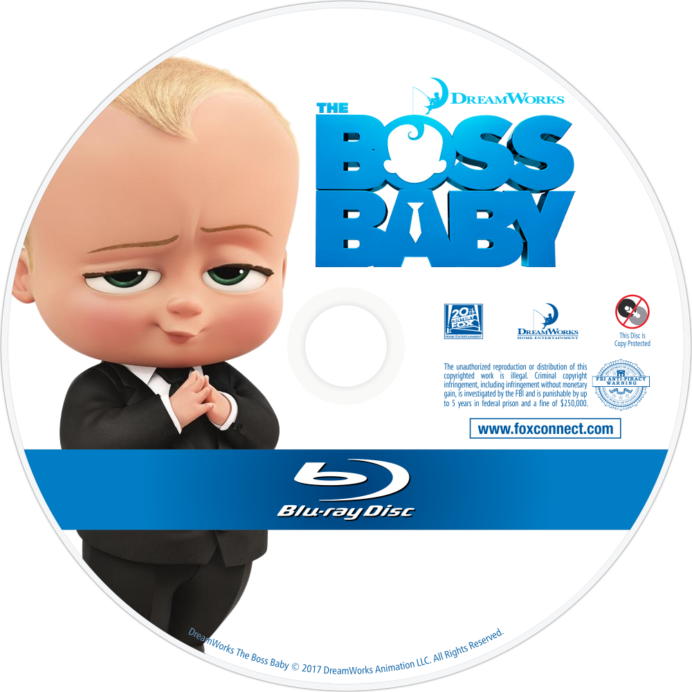 Boss Baby Bluray Disc PNG with transparent background