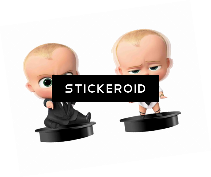 Boss Baby Figurines_ Dual Expressions PNG with transparent background