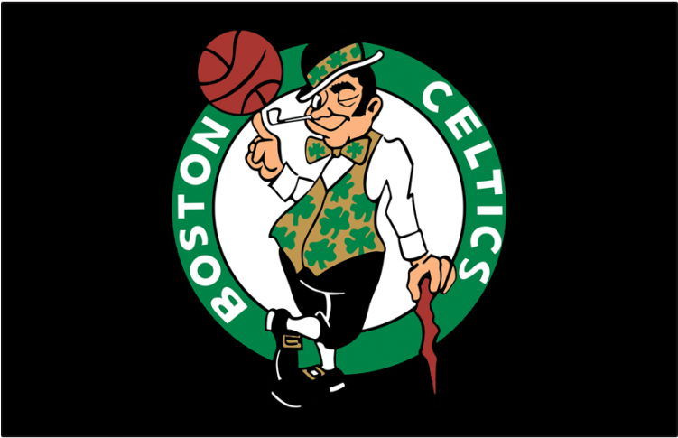 Boston Celtics Logos Iron Ons - Boston Celtics Logo Dark PNG with transparent background