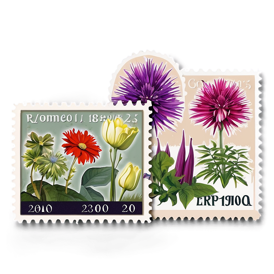 Botanical Gardens Postage Stamp Png Qdi80