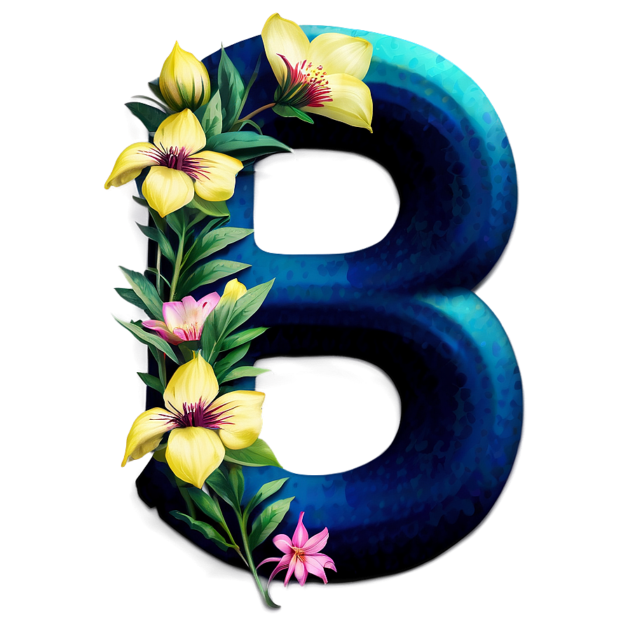 Botanical Letter B Png Jyj