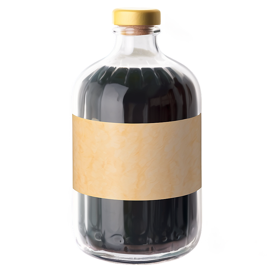 Bottle With Label Png Kmu59