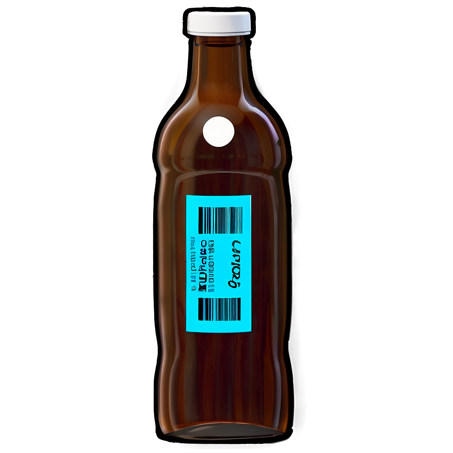 Bottle With Label Png Rvx