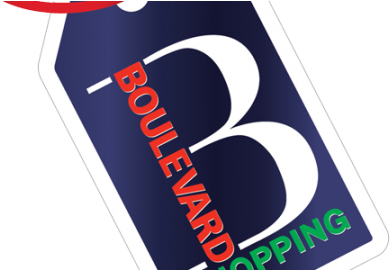 Boulevard Shopping Tag Logo PNG with transparent background